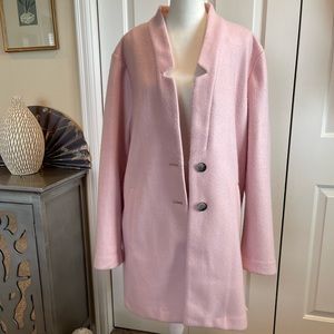 Old Navy light pink two button coat. XL oversized boxy. Fall, Winter and Spring!